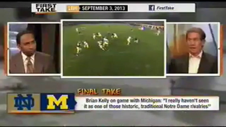 Skip Bayless Is Making Up Shit About The Michigan-Notre Dame Rivalry